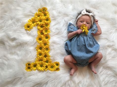 baby monthly photoshoot ideas